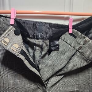Women's Gray Plaid Pants
